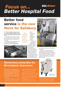 Pages from Better Hospital Food BGL Rieber Newsletter Issue 5.