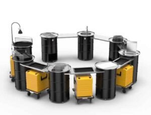 front cooking and food service display