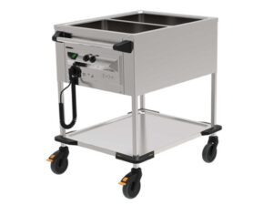 Meal make-up bain marie with 2 wells ZUB trolley