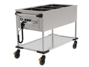 Meal make-up bain marie with 3 wells ZUB trolley