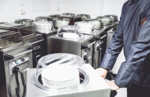 single tube heated plate dispenser ideal for ward level catering and easy to move